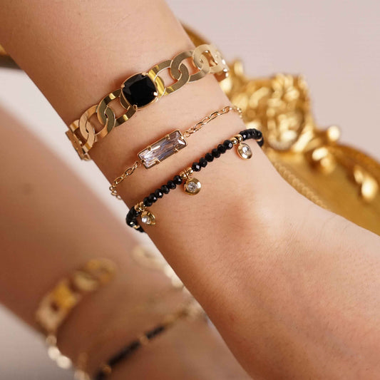 CAPRI CUBE - Edelstahl Armreif