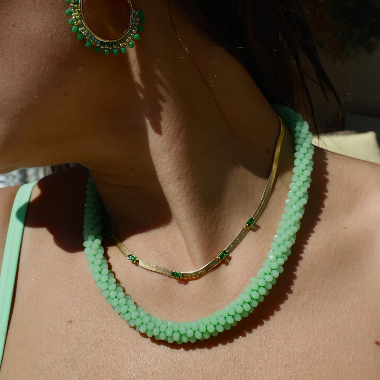 green snake - Edelstahlkette