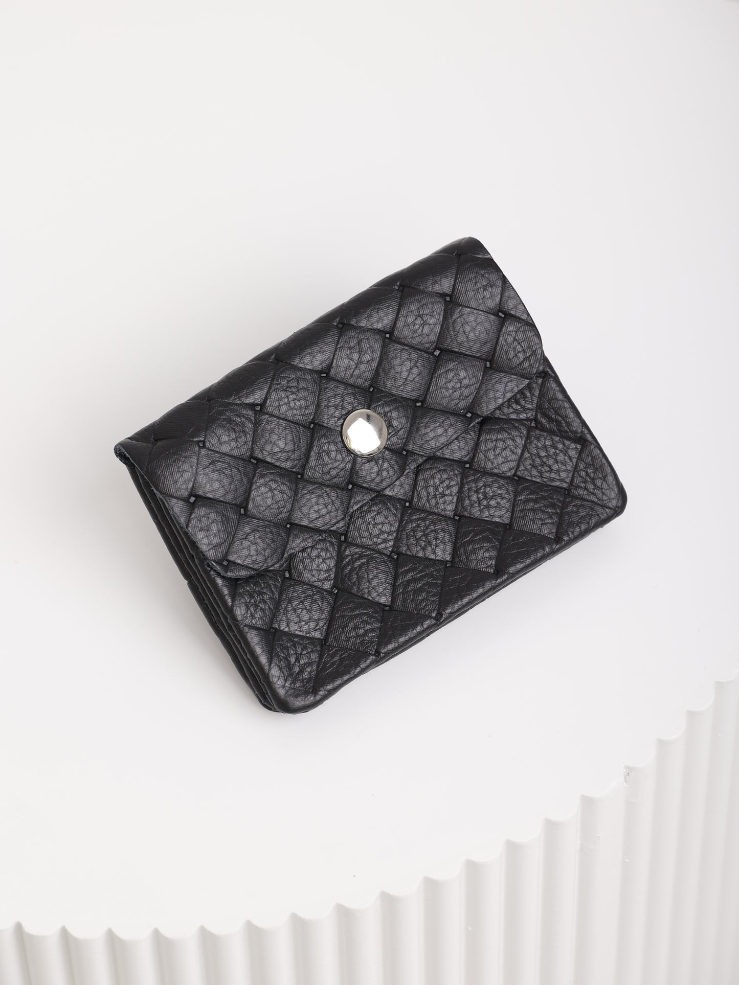 Woven Mini Purse – Geflochtene Geldtasche aus Echtleder