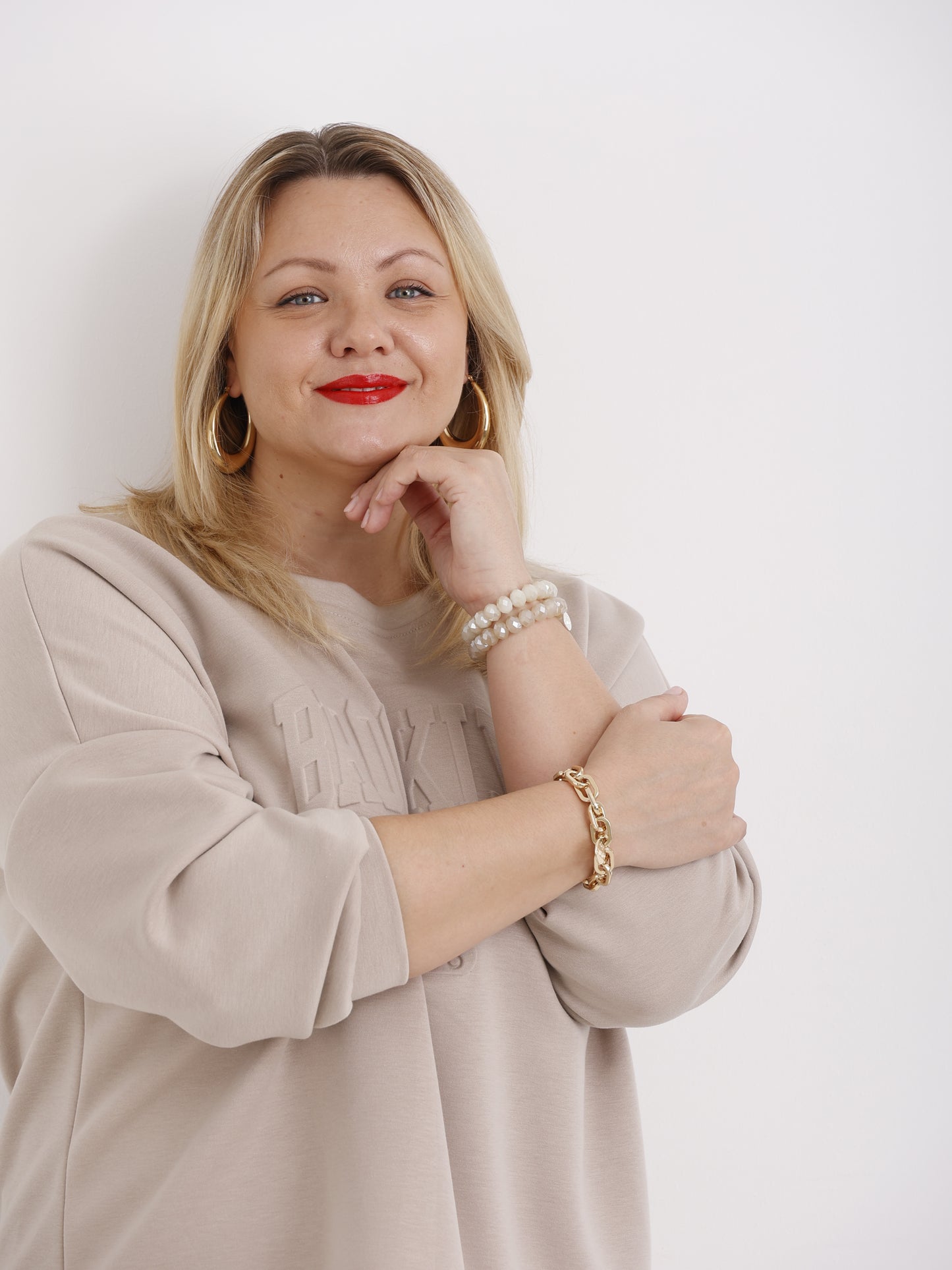 Luna Bold Hoops – Ovale Edelstahlcreolen