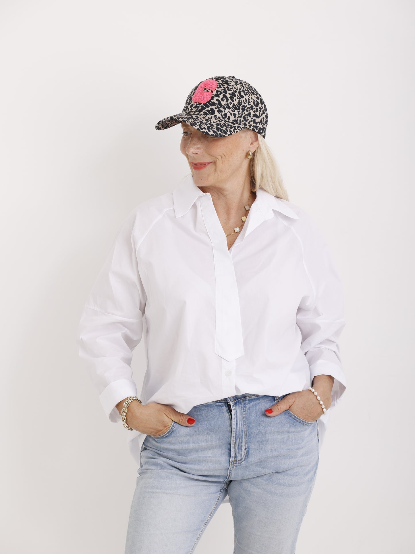Leo C Cap – Cappy mit pinkem Statement