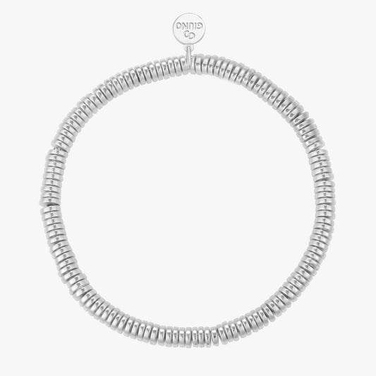 shine disc - Elastisches Armband aus Edelstahl