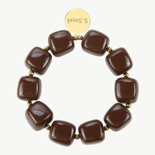 big cubic pearly - Armband