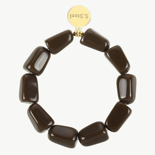 Big Tube – Armband im Leo- oder Schokobraun-Look