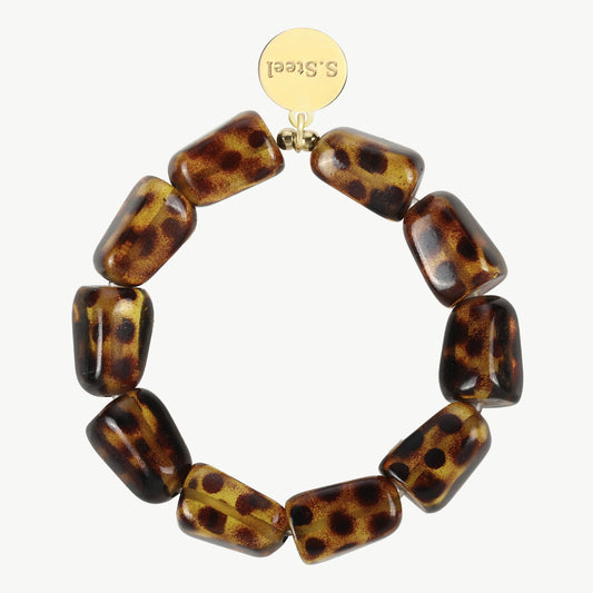 Big Tube – Armband im Leo- oder Schokobraun-Look