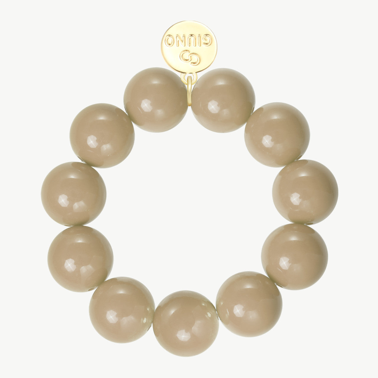 Big Pearly – Armband in Beige Matt