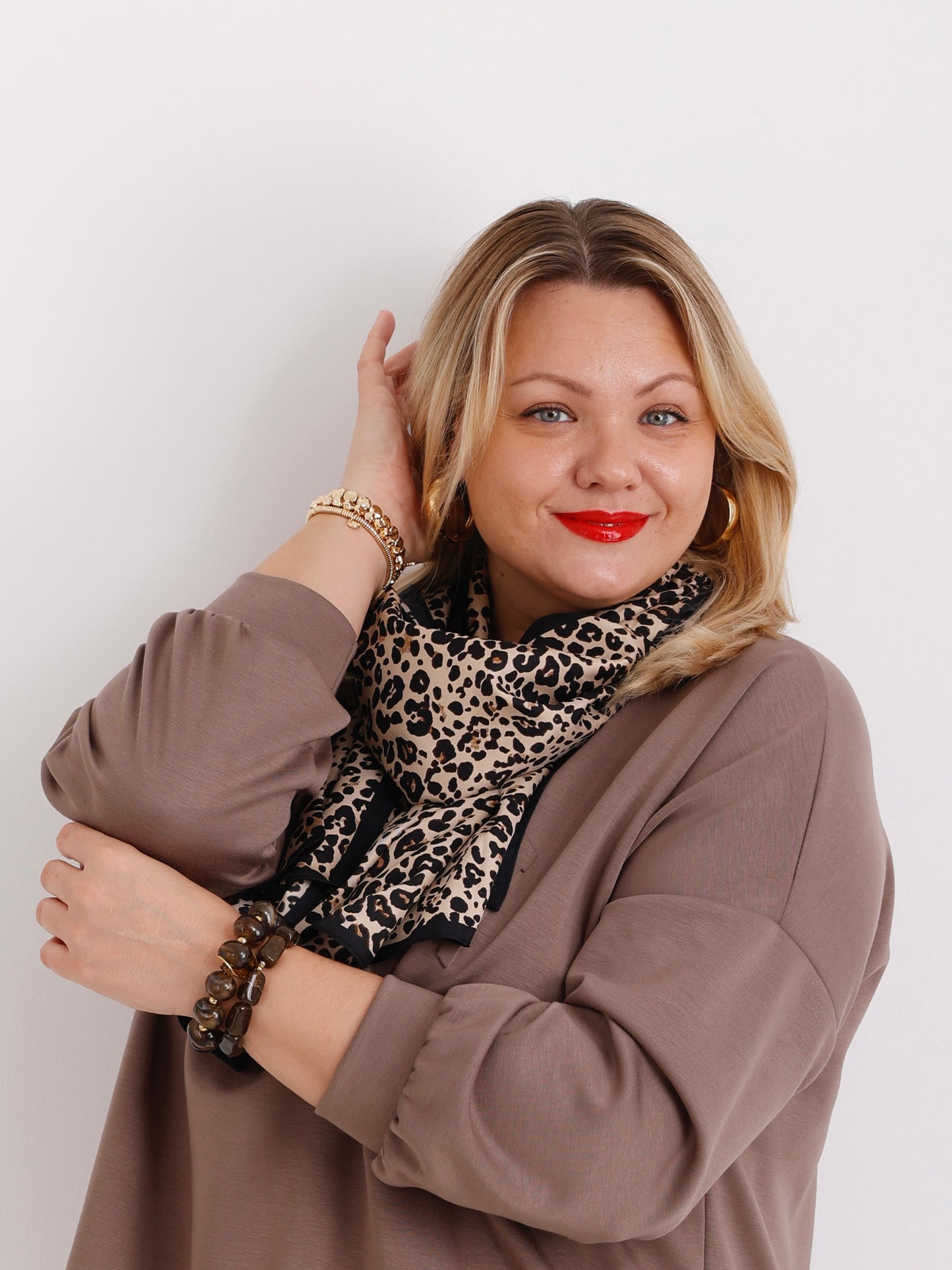 Leopard Scarf – Weicher Viskoseschal