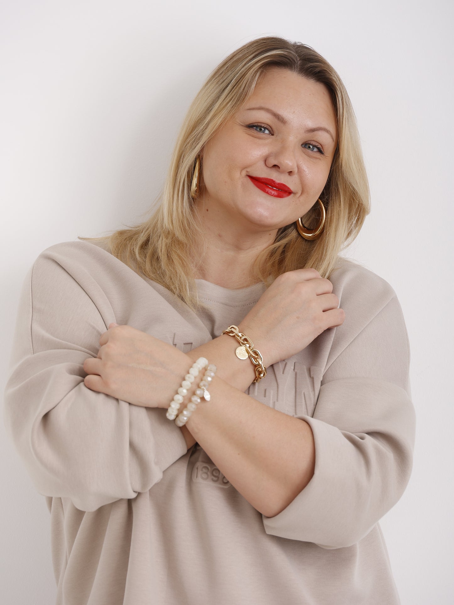 Luna Bold Hoops – Ovale Edelstahlcreolen