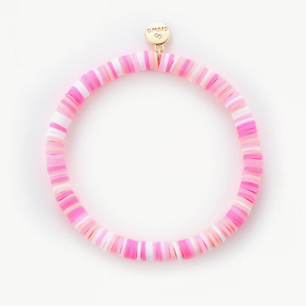 COLOURFULLY - elastisches Armband pink