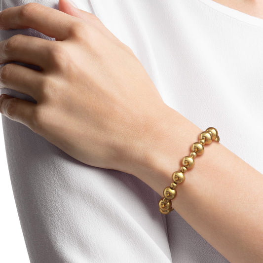 ELINA - Elastisches Perlenarmband aus Edelstahl