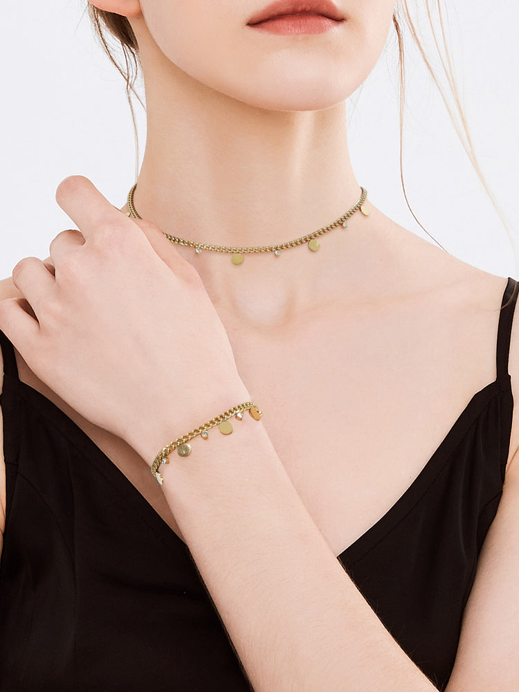 diamond summer - Edelstahlkette mit Zirkonia