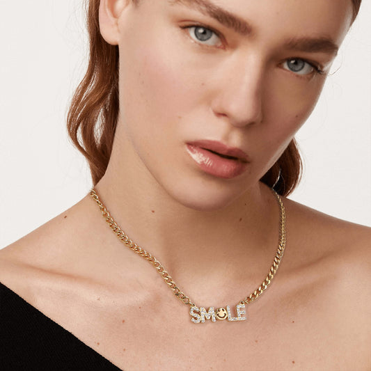 diamond SMILE - Edelstahlkette