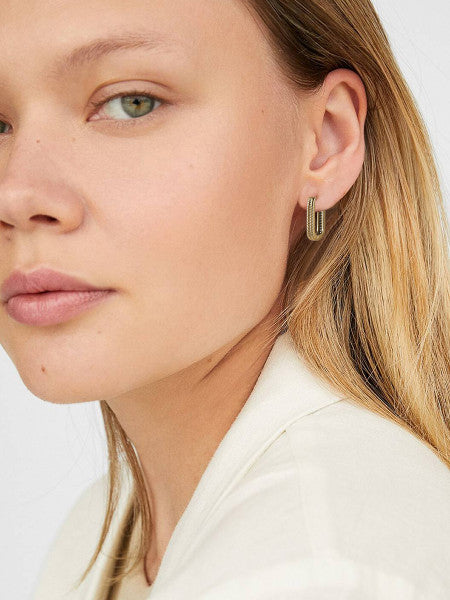 CARLITA - Ovale Edelstahlcreolen