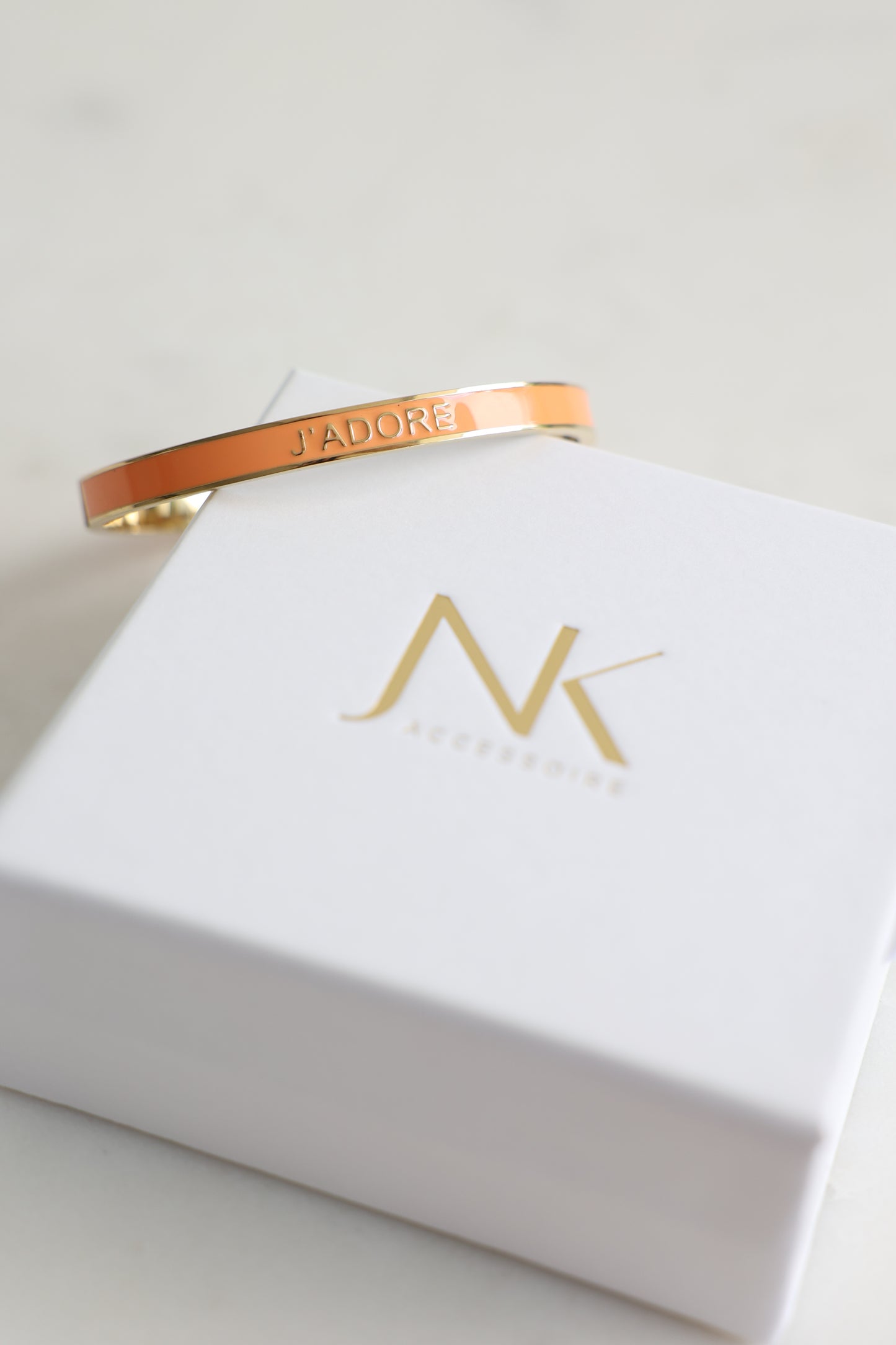 AURORA *jadore* - Edelstahlarmspange Orange