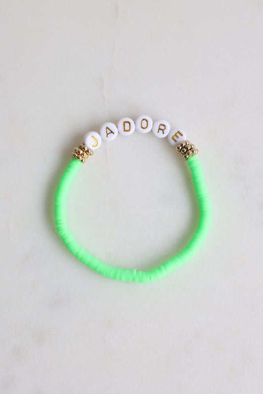 little JADORE - Elastisches Armband neon grün