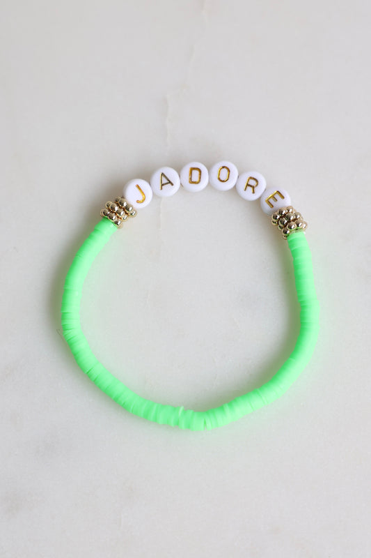 little JADORE - Elastisches Armband neon grün