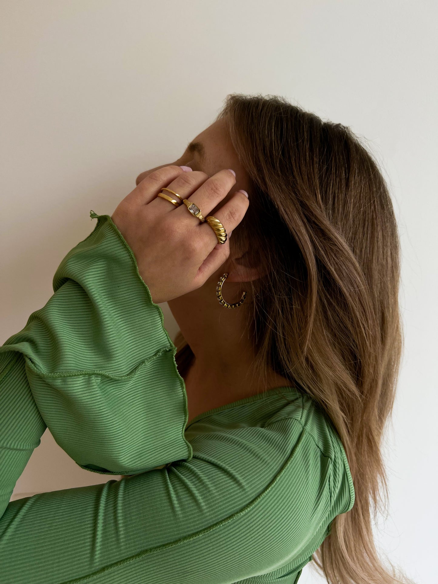 Simple Two Layered - Edelstahlring