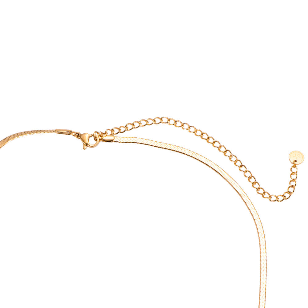 Fine Snake Skin - Edelstahl Halskette