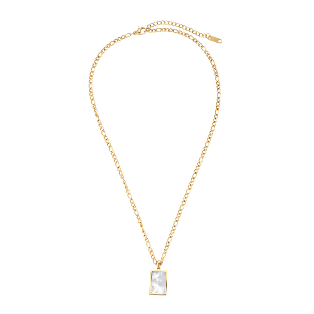 Mother of pearl - Edelstahl Halsette