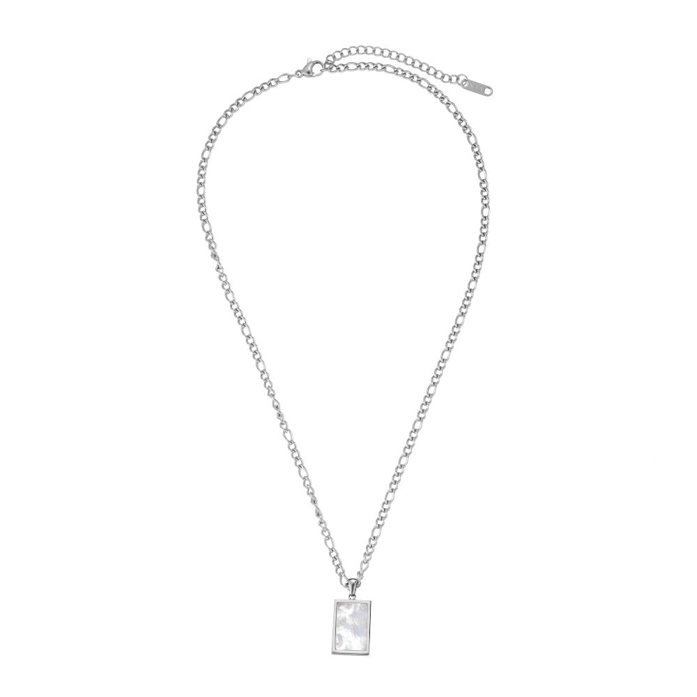 Mother of pearl - Edelstahl Halsette