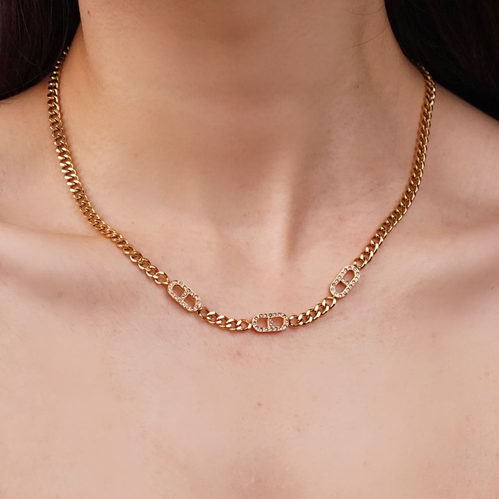 Luxury Theta - Edelstahl Gliederkette