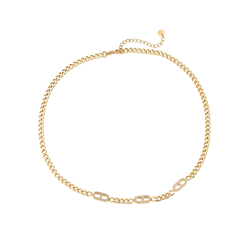 Luxury Theta - Edelstahl Gliederkette