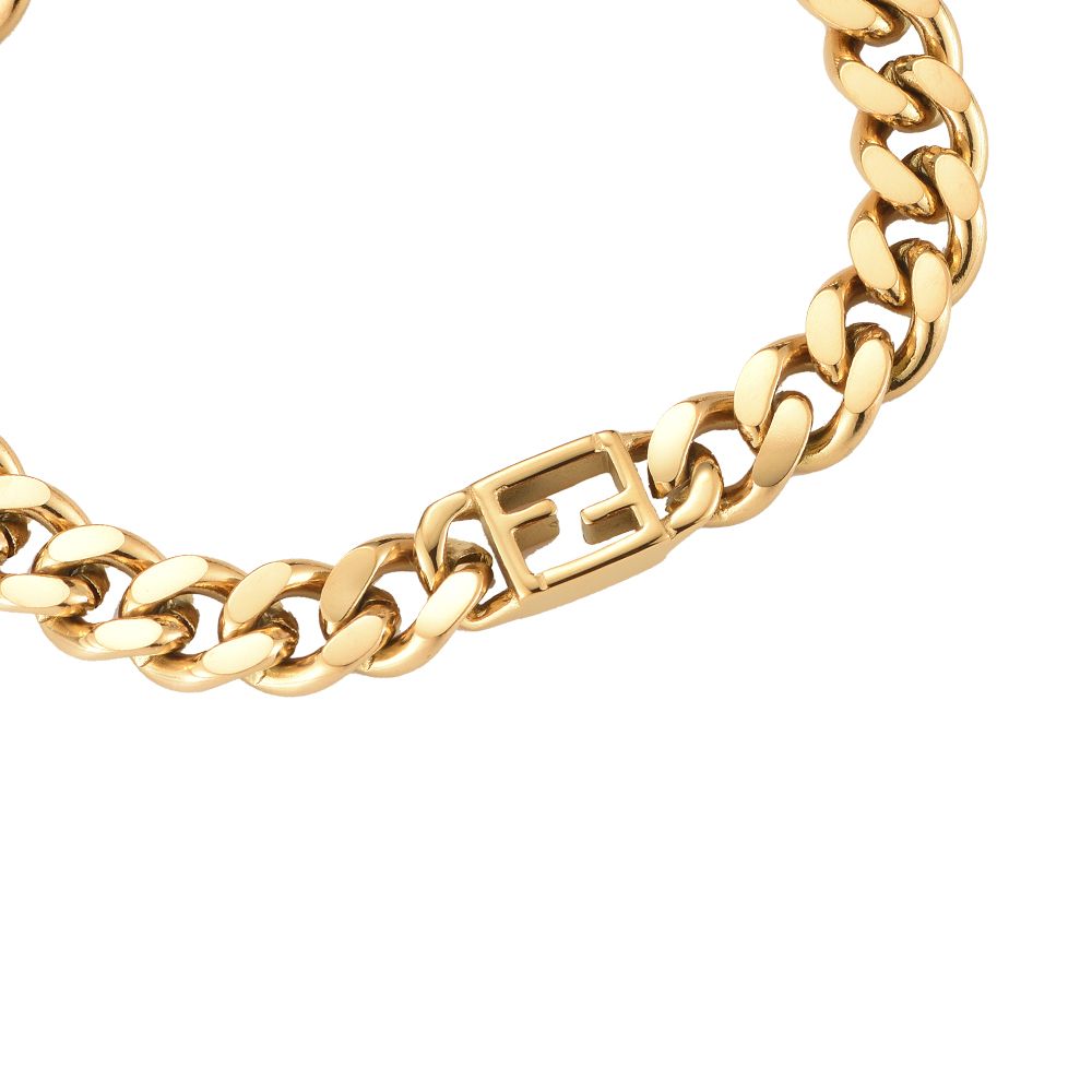 Fine Flat Chainlook - Edelstahl Armband