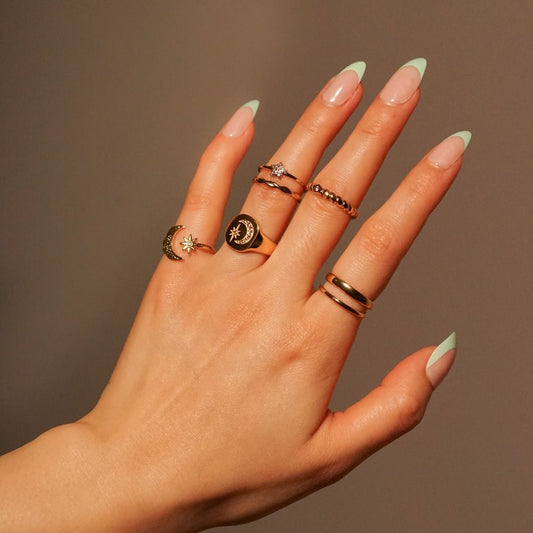 Diamond Twist - Edelstahl Ring