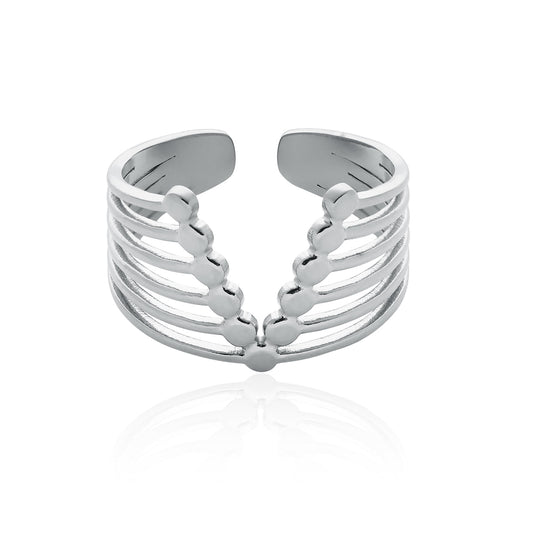 VALERIA - Offener Ring mit V-Öffnung