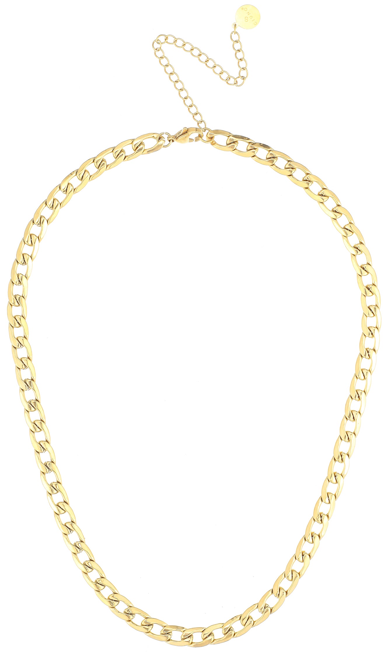 LEXY - Edelstahlgliederkette in Gold
