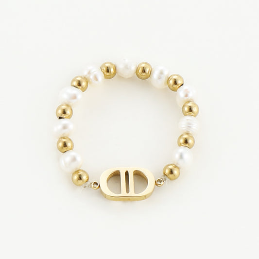 CARA - Elastischer Perlenring mit Theta