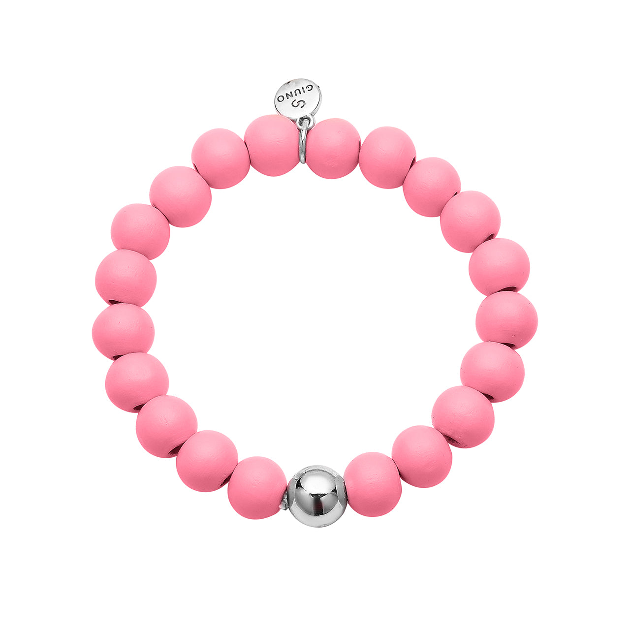 Elastisches Armband mit Holzperlen