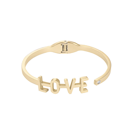 LOVE - Armspange aus Edelstahl mit Love-Schriftzug