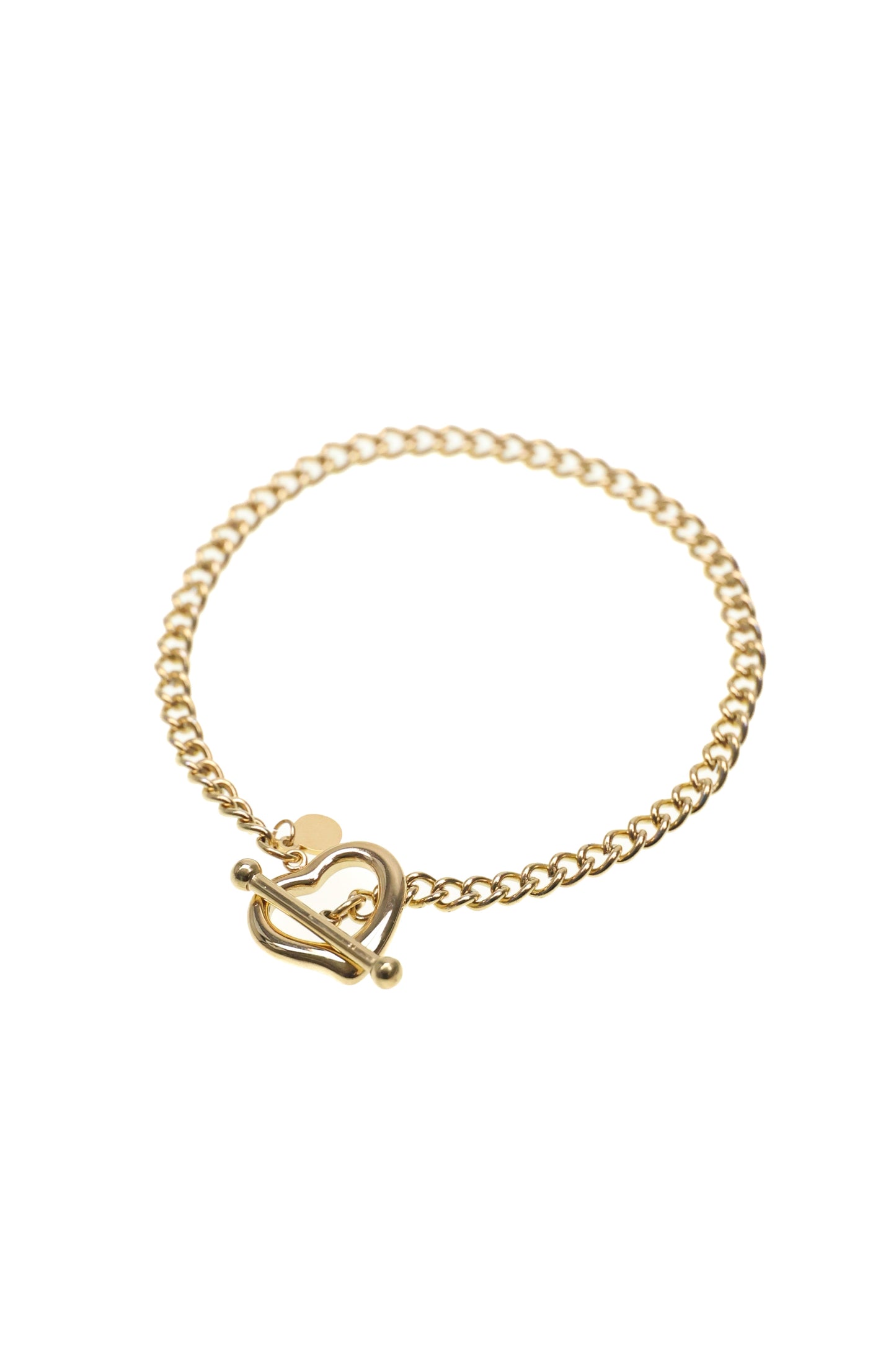 JULINA - Gliederarmband aus Edelstahl mit Herz