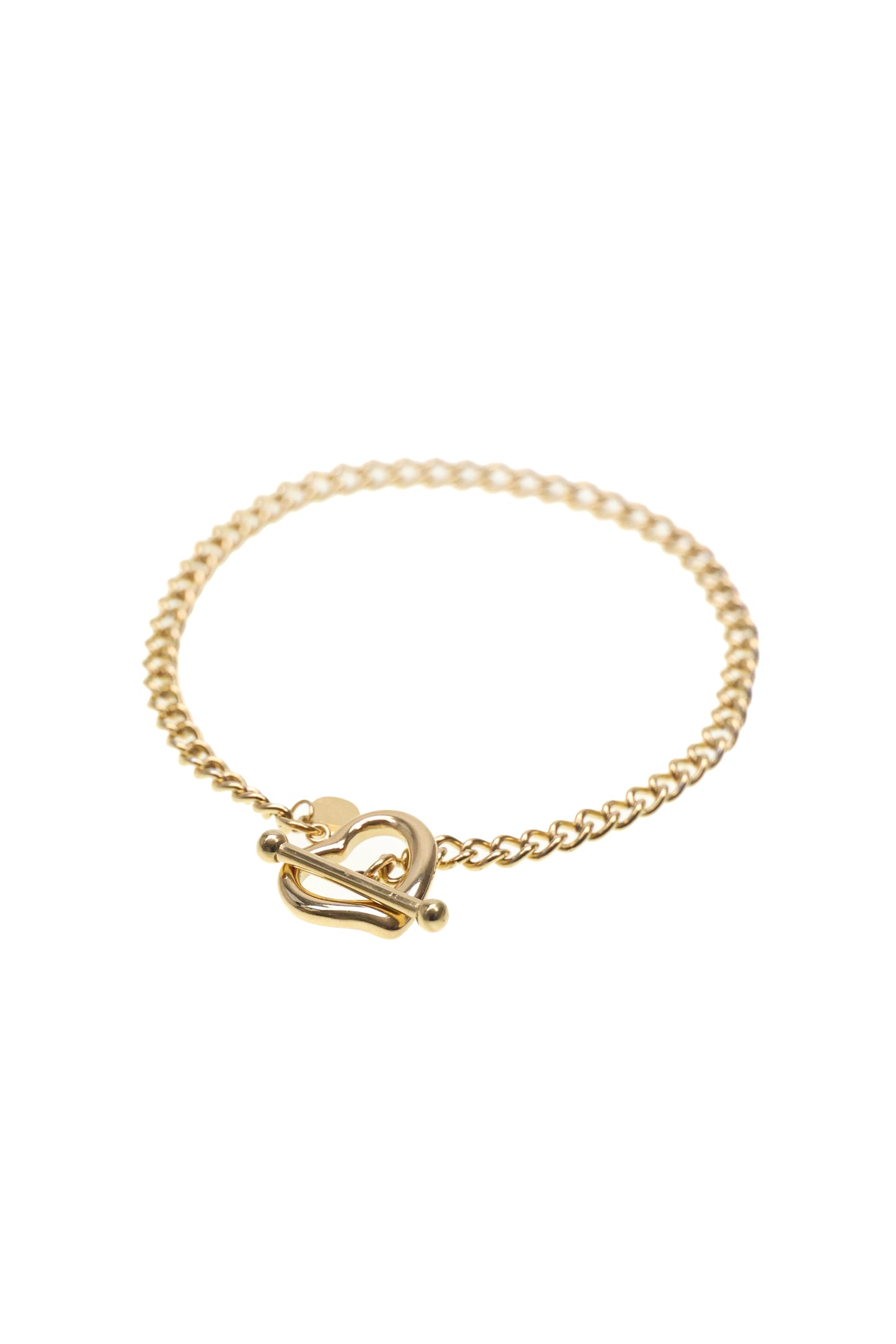 JULINA - Gliederarmband aus Edelstahl mit Herz