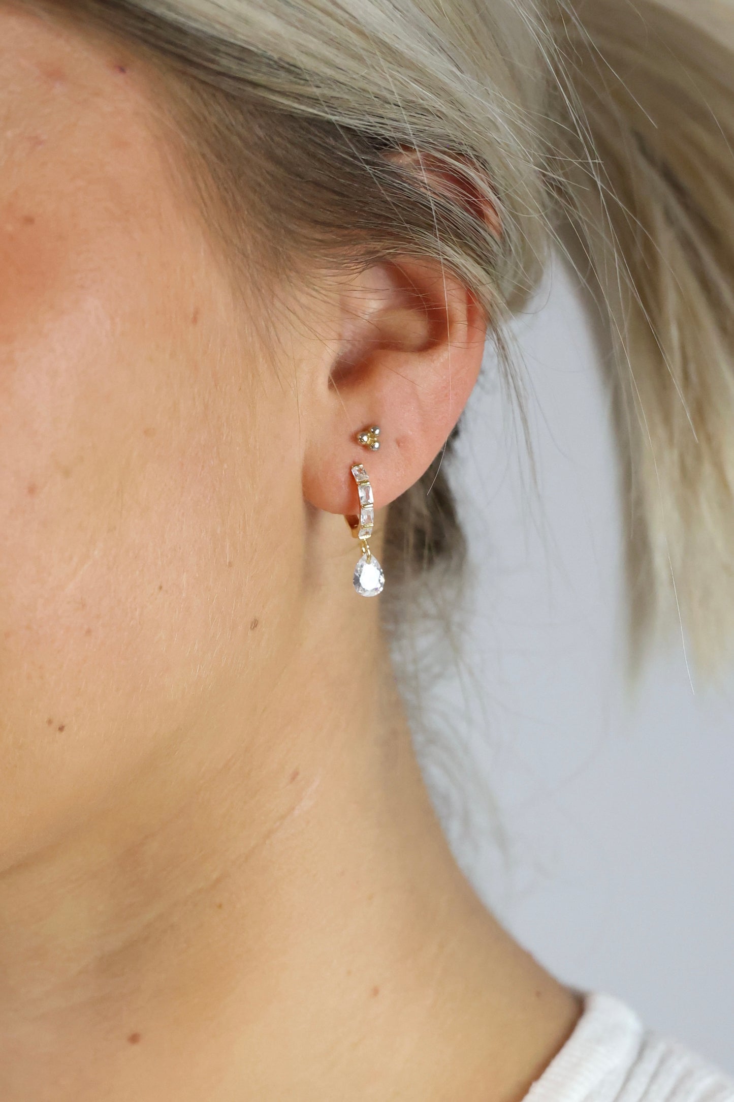 Sparkle Drop - Ohrringe mit Zirkoniabesatz