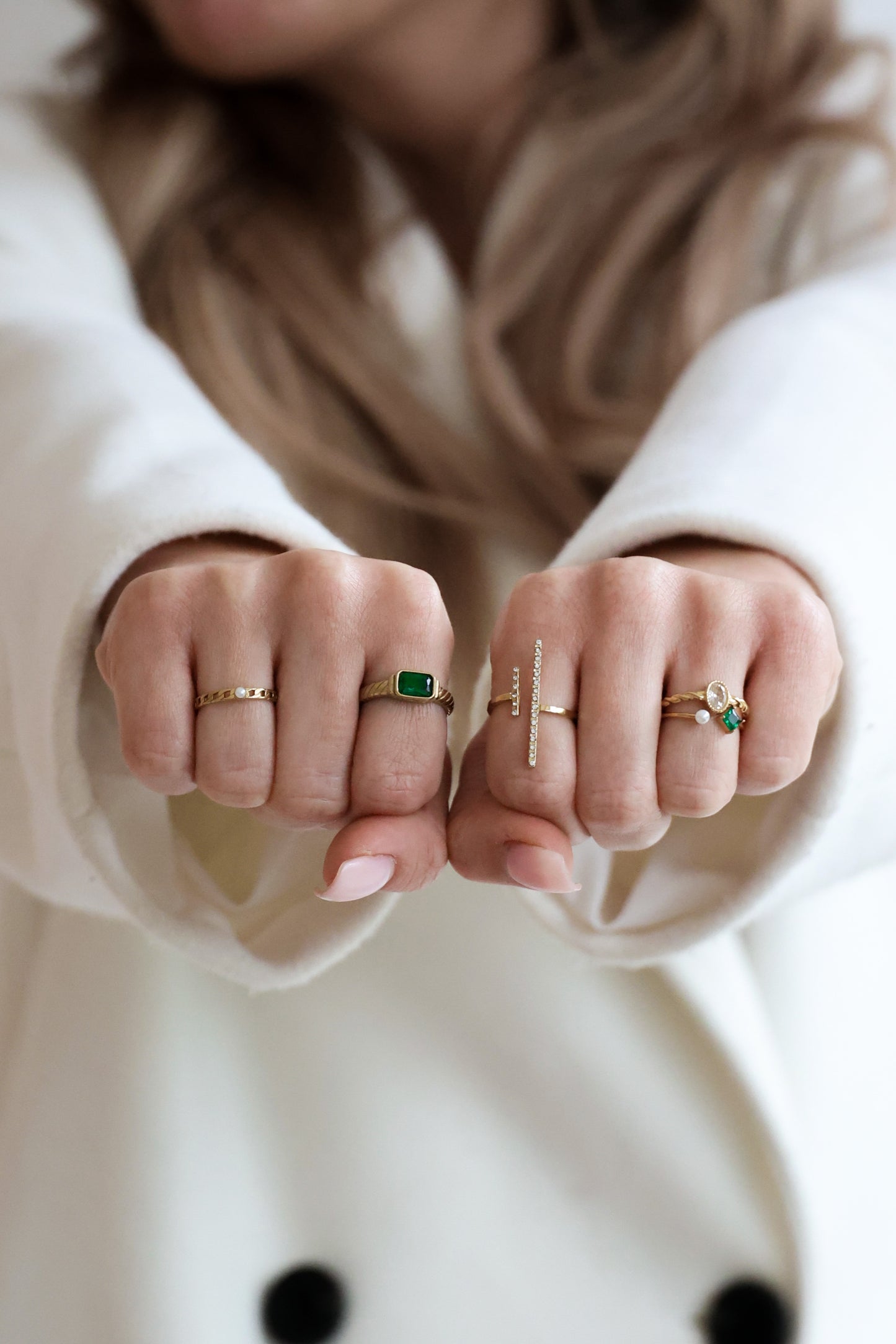 Little Pearl on Chainlook - Edelstahl Ring