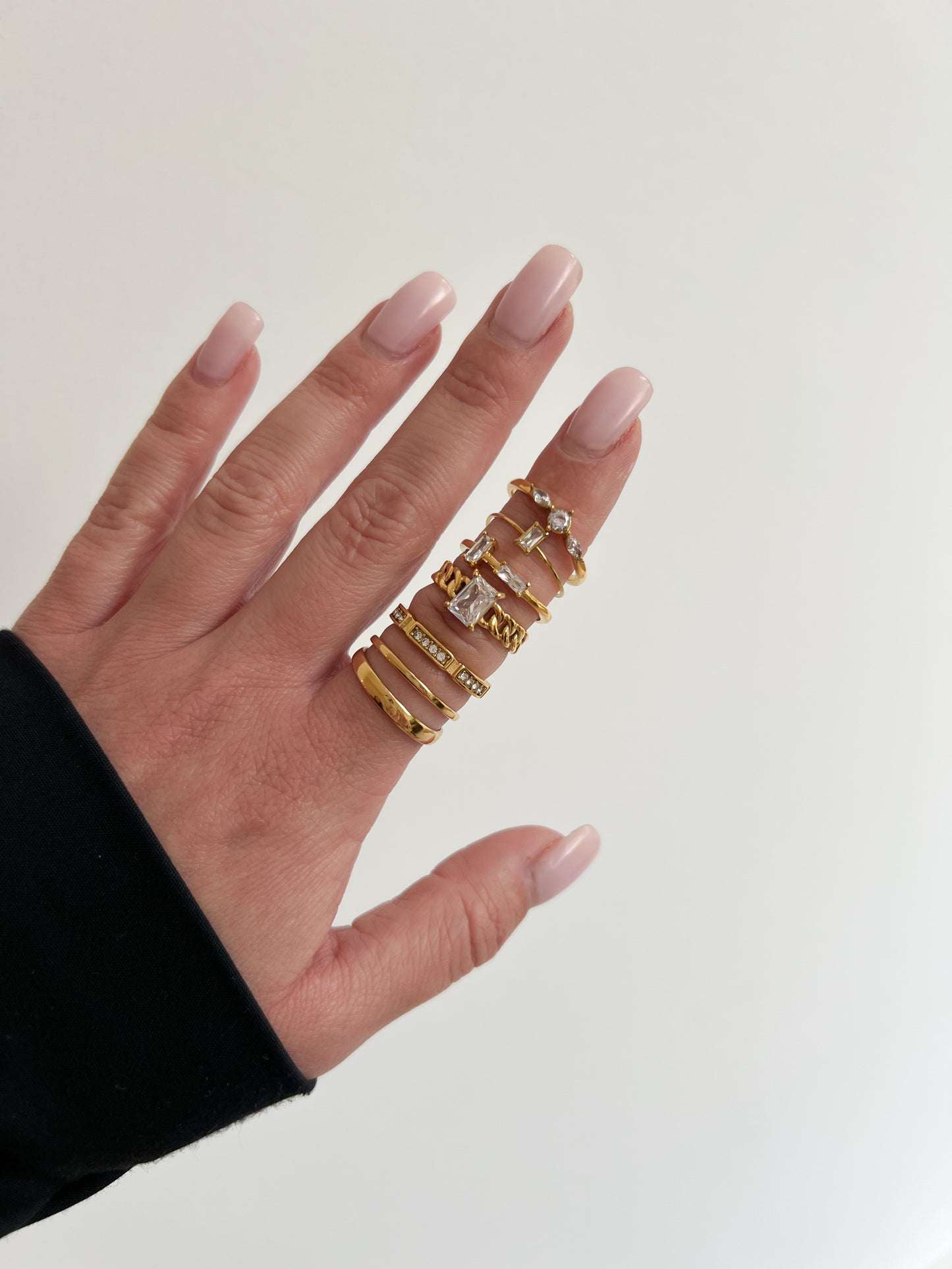 Frame Diamond - Edelstahlring mit Zirkonia