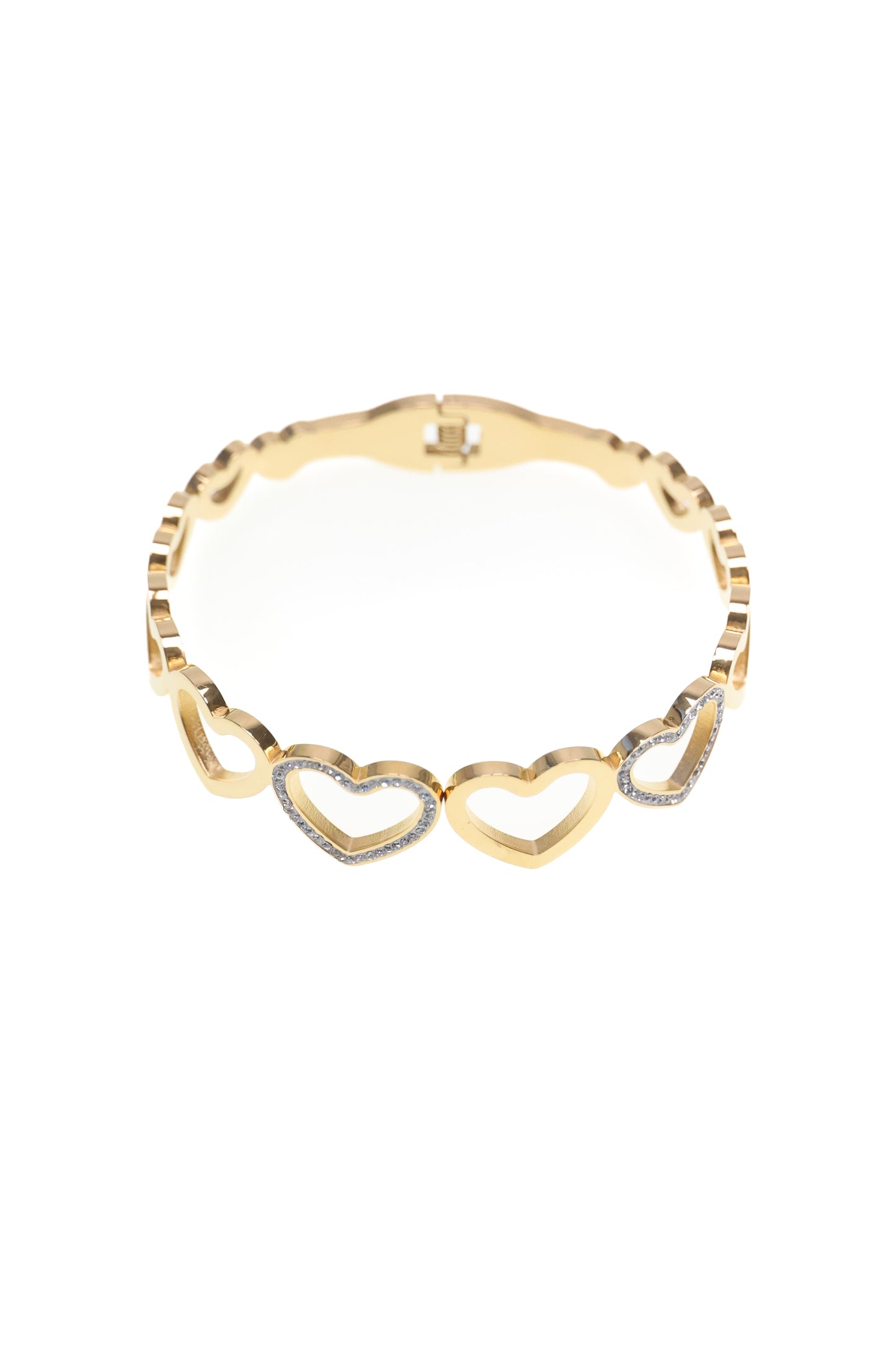 LOVELY - Armreif mit Zirkonia Herzen