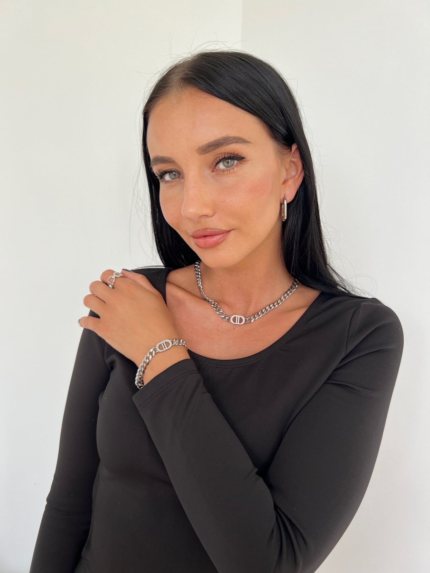 TIMELESS - Edelstahlkette mit Theta