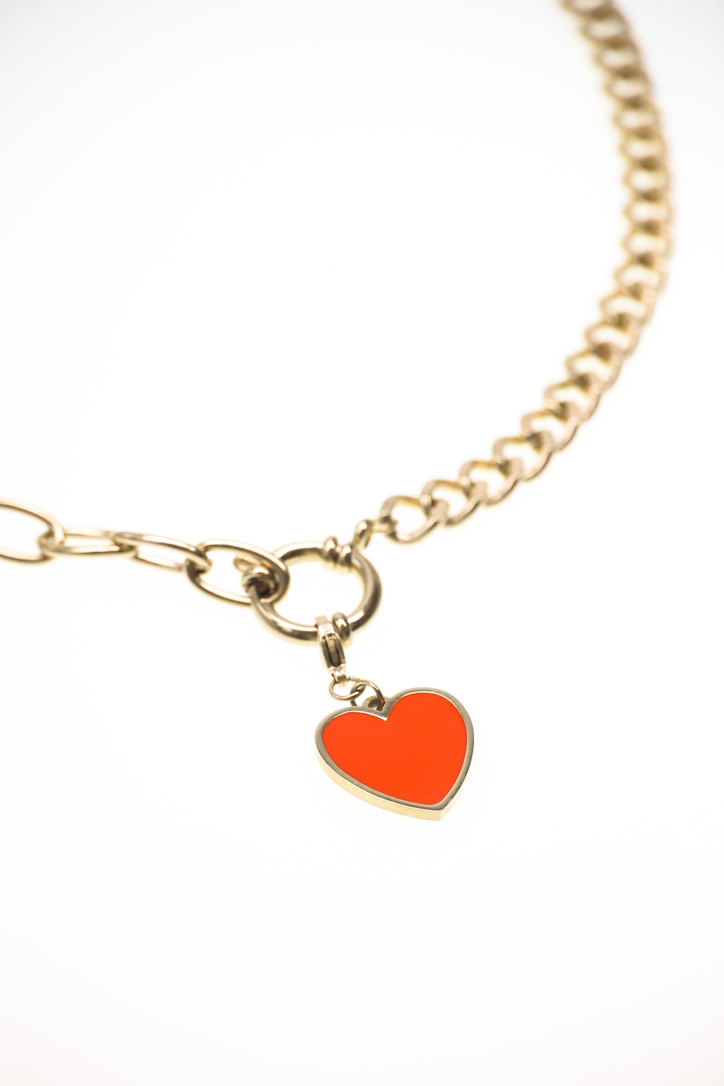 colourful heart - Gliederkette mit Herzanhänger