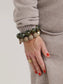 Big Pearly – Mattes Armband mit goldener Kugel