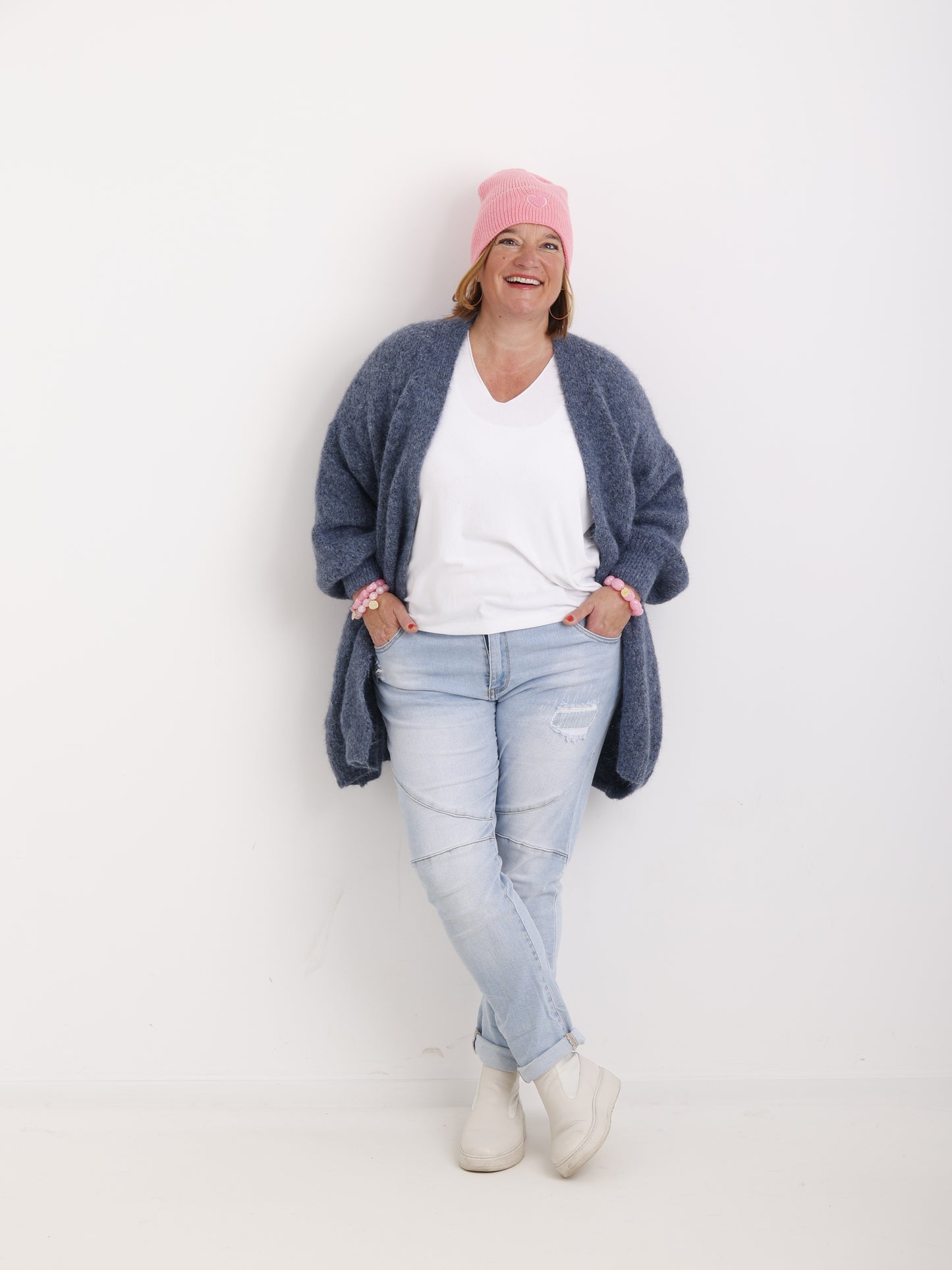 Big Pebbly Bracelet – Armband mit länglichen Glanzperlen