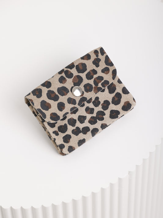 Leo Soft Suede – Kleine Geldtasche aus Wildleder