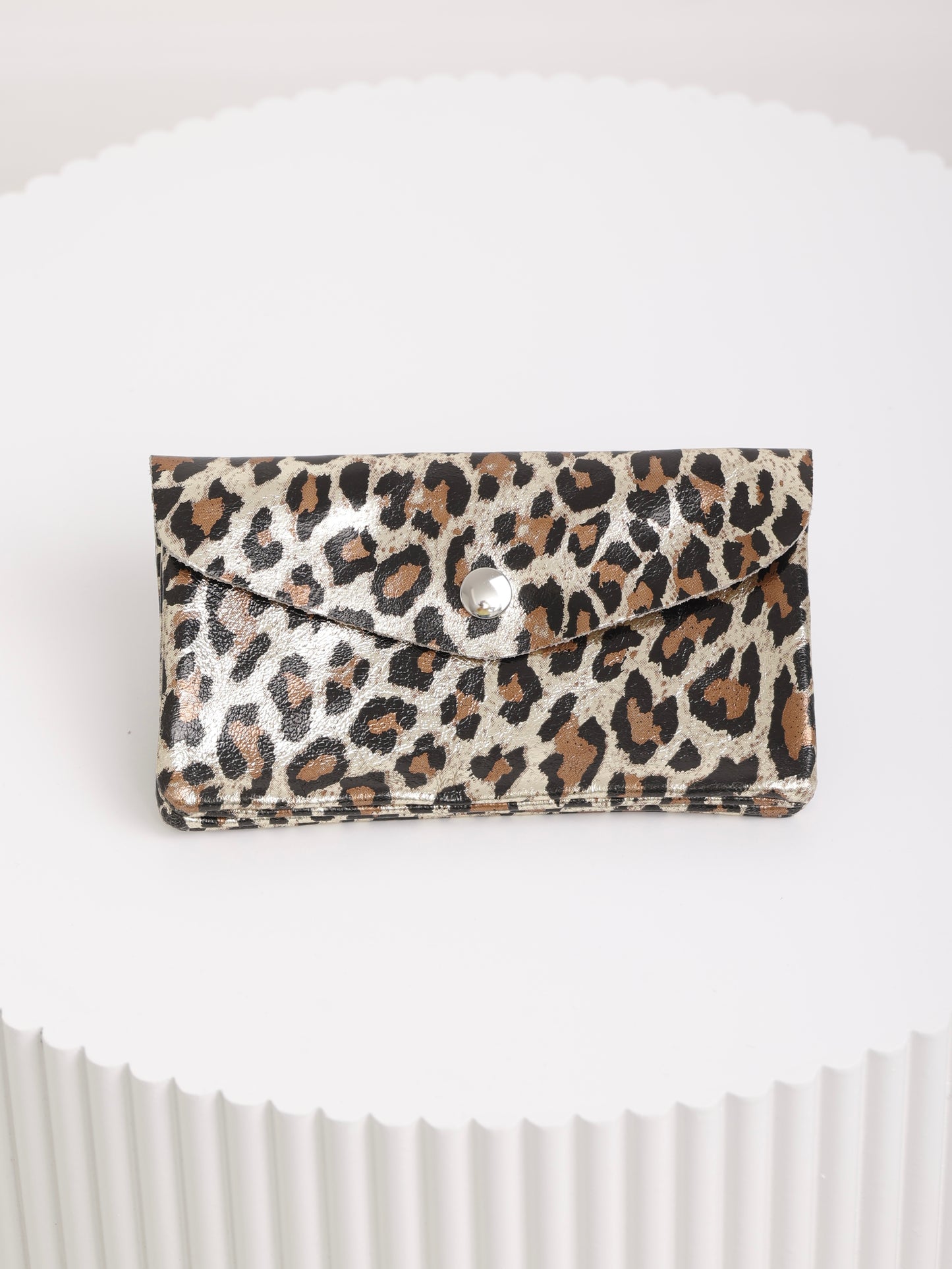 Leo Purse – Echtleder-Geldtasche im Animal-Look