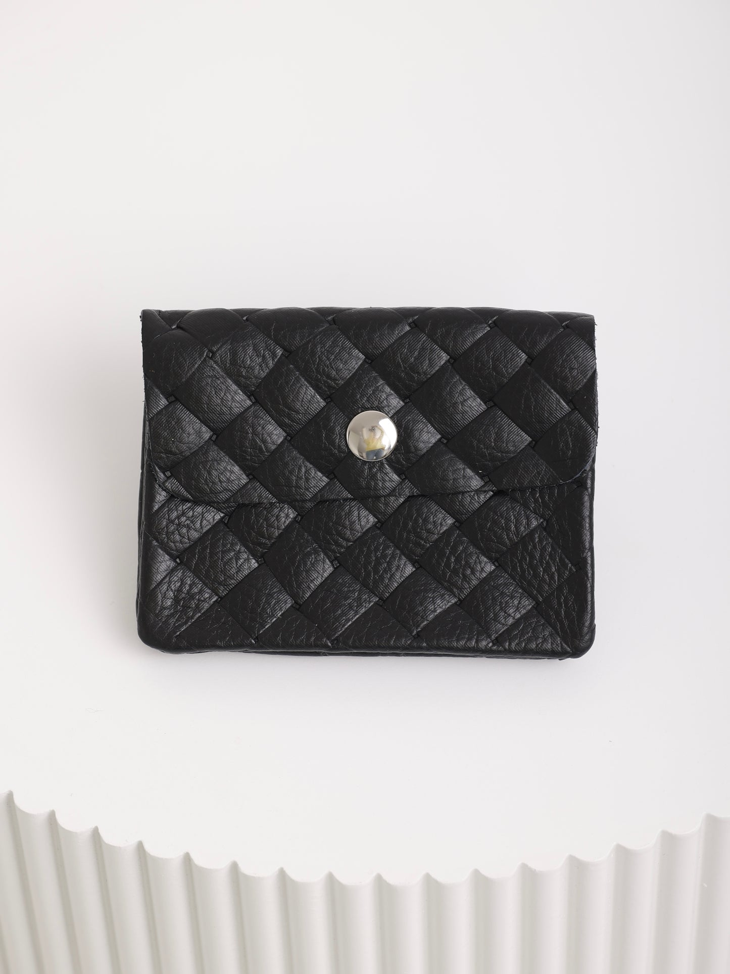 Woven Mini Purse – Geflochtene Geldtasche aus Echtleder