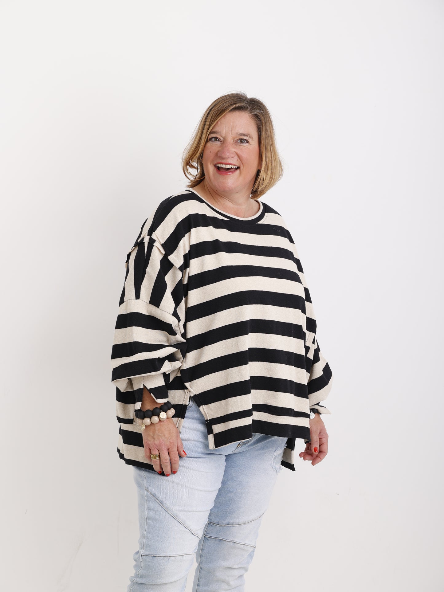 Big Pearly – Armband in Beige