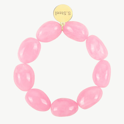 Big Pebbly Bracelet – Armband mit länglichen Glanzperlen