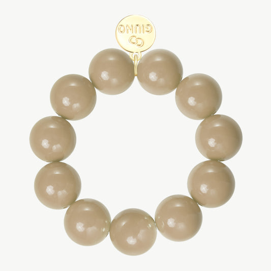 Big Pearly – Armband in Beige Matt