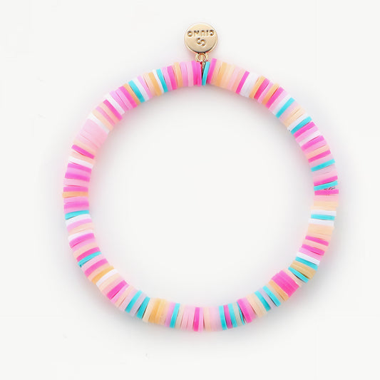 COLOURFULLY - elastisches Armband pink-blau